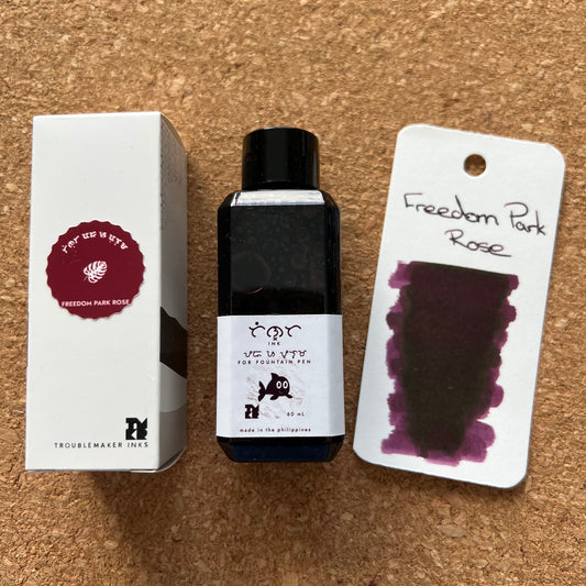 Troublemaker Freedom Park Rose Standard Fountain Pen Ink 60ml