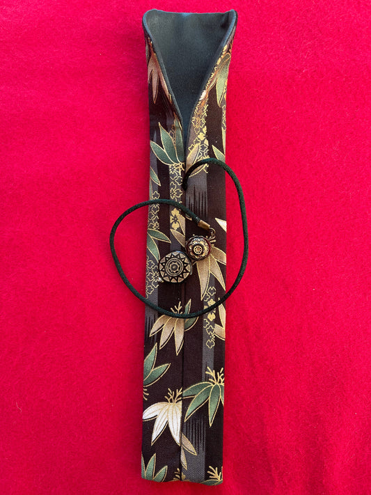 Lotus Plants - Single Pen Kimono Case with Soft Luxurious Satin Interior