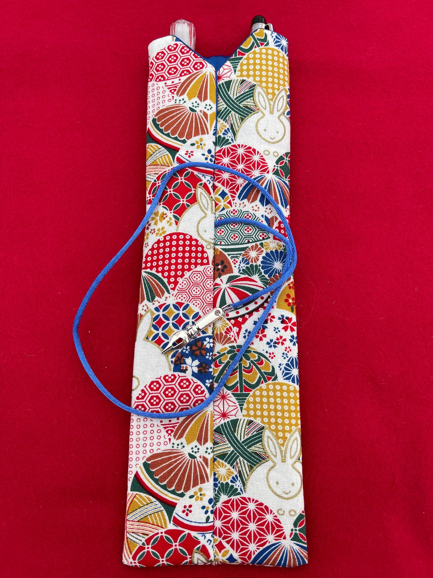 Happy Bunny - Double Pen Kimono Case with Soft Luxurious Satin Interior
