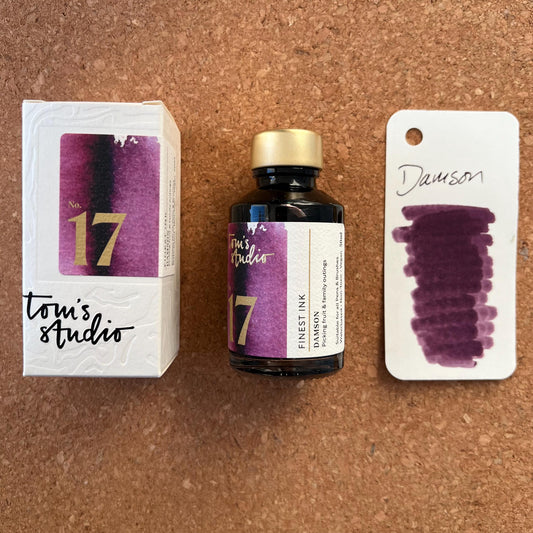 Tom's Studio #17 Damson Standard Fountain Pen Ink 50ml