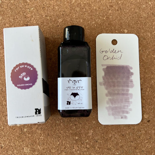 Troublemaker Golden Orchid Shading Fountain Pen Ink 60ml