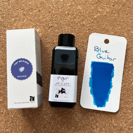 Troublemaker Blue Guitar Standard Fountain Pen Ink 60ml