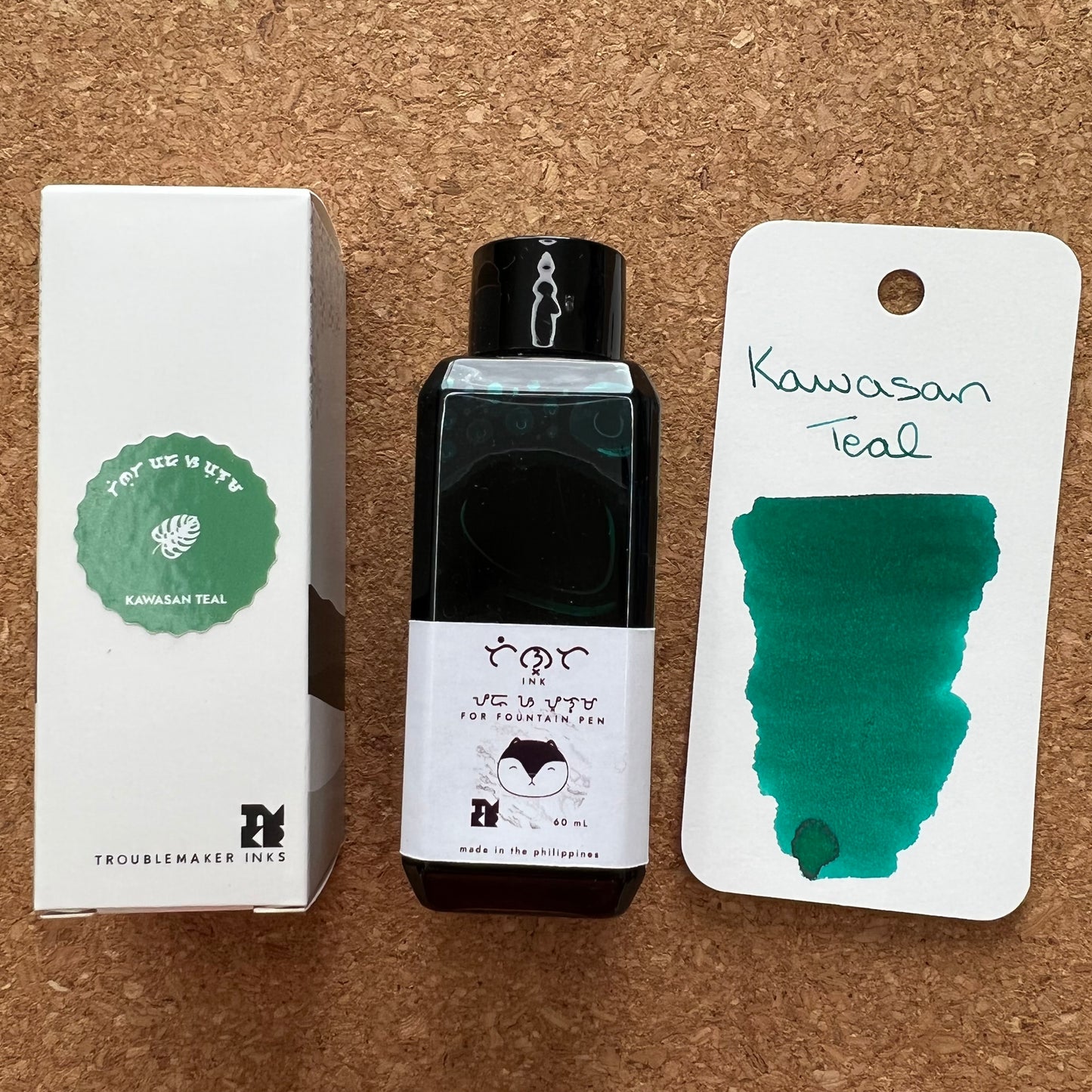 Troublemaker Kawasan Teal Standard Fountain Pen Ink 60ml