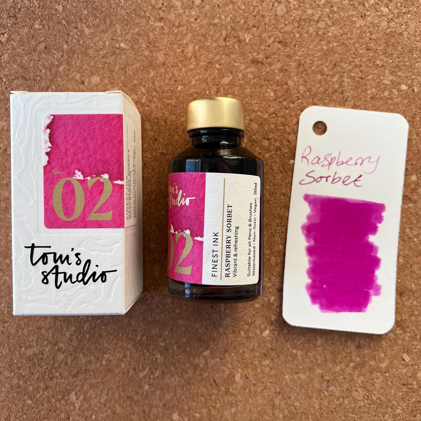 Tom's Studio #2 Raspberry Sorbet Standard Fountain Pen Ink 50ml