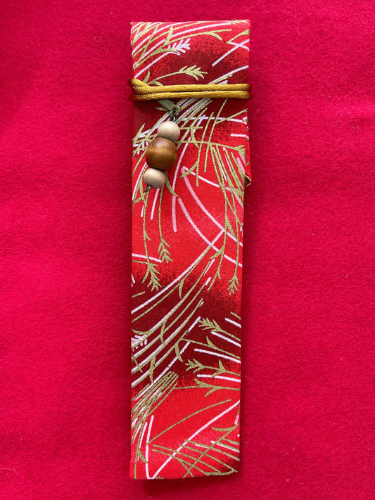 Red Wheat - Single Pen Kimono Case with Soft Luxurious Satin Interior