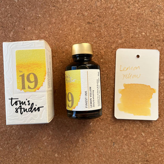 Tom's Studio #19 Lemon Yellow Standard Fountain Pen Ink 50ml