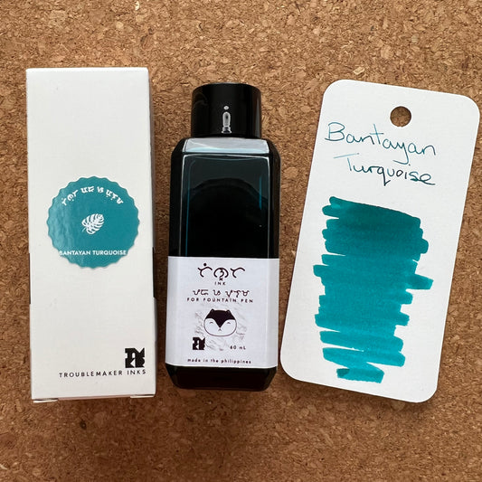 Troublemaker Bantayan Turquoise Standard Fountain Pen Ink 60ml