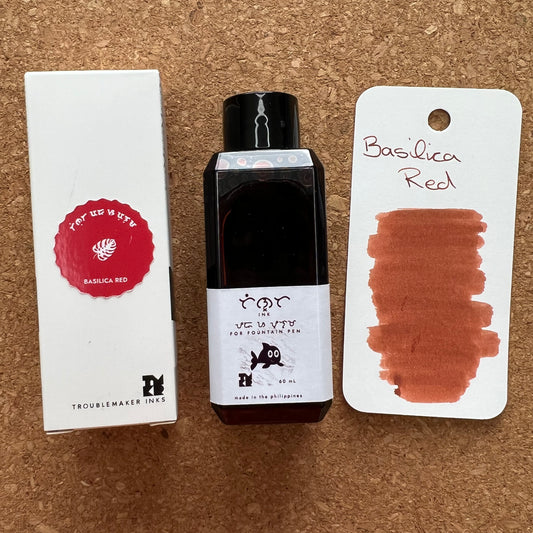Troublemaker Basilica Red Standard Fountain Pen Ink 60ml