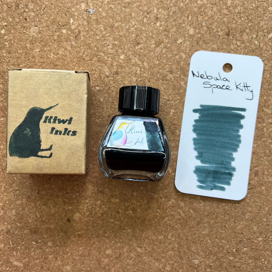 Kiwi Inks Nebula Space Kitty Shimmer & Sheen Fountain Pen Ink 30ml
