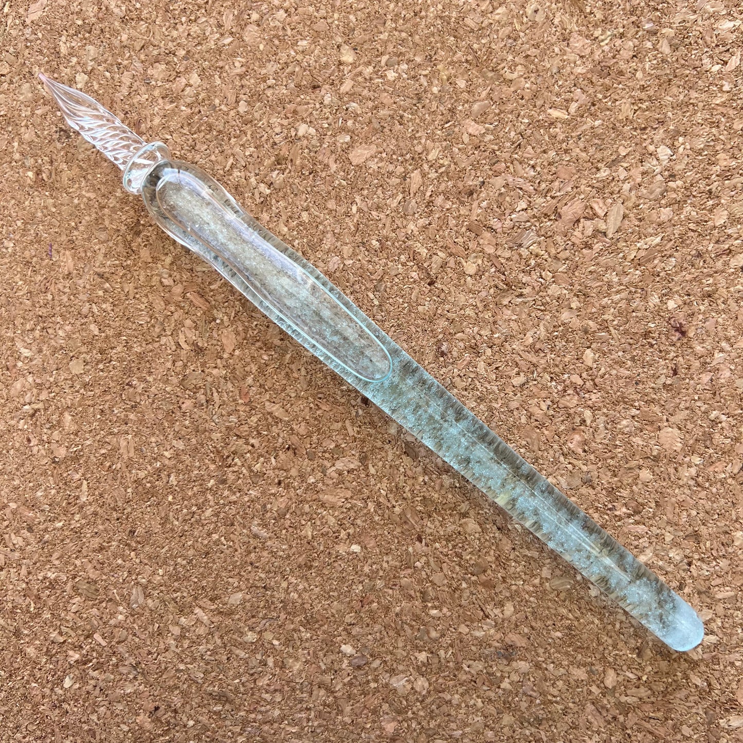 Blue Storm Crystals Glass Pen