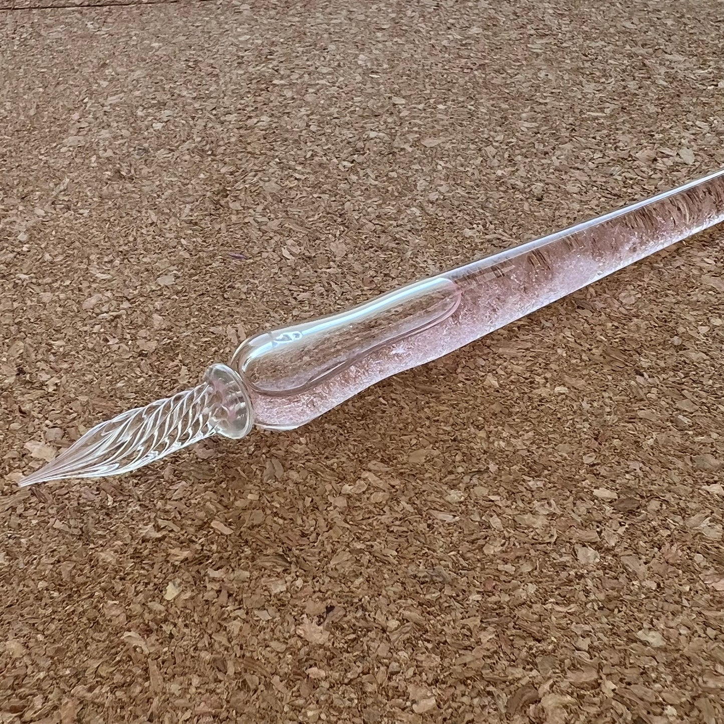 Pink Storm Crystals Glass Pen