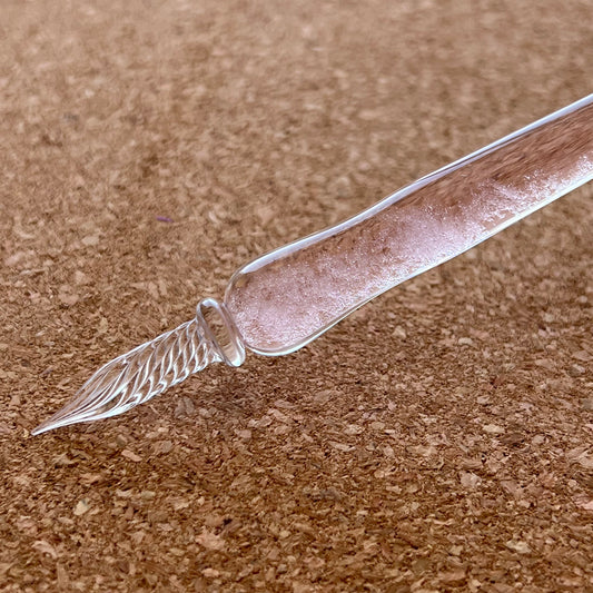 Pink Storm Crystals Glass Pen